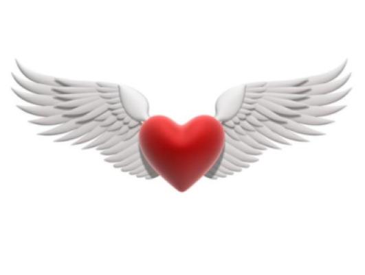 Herz mit Flügeln